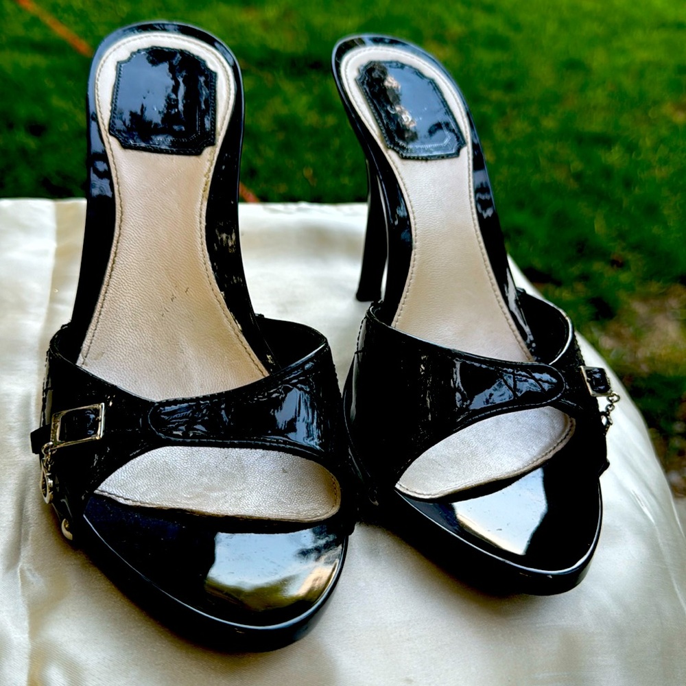 Dior Patent Leather slip ons 39.5